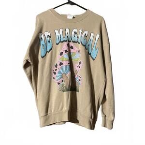 No Boundaries Be Magical Mushroom Sweatshirt Medium